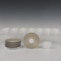 16pc JL Coquet Cups & Saucers for 8, Hemisphere