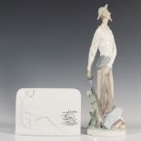 2pc Don Quixote 1004854 + Plaque - Lladro Porcelain Figurine