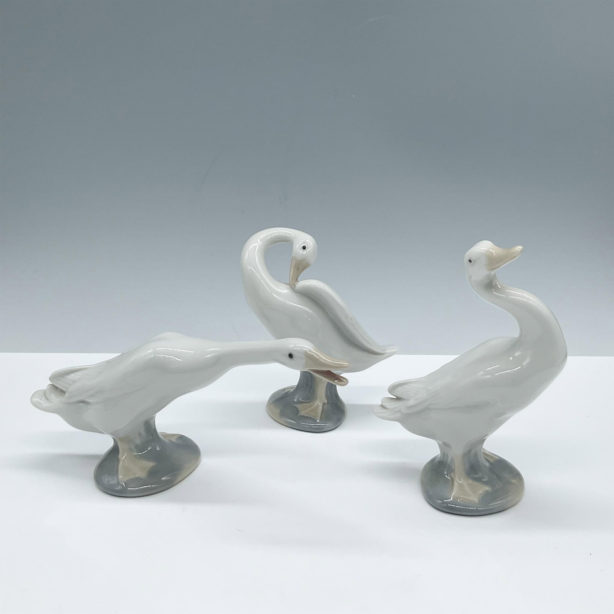 3pc Lladro Porcelain Figurines, Little Ducks
