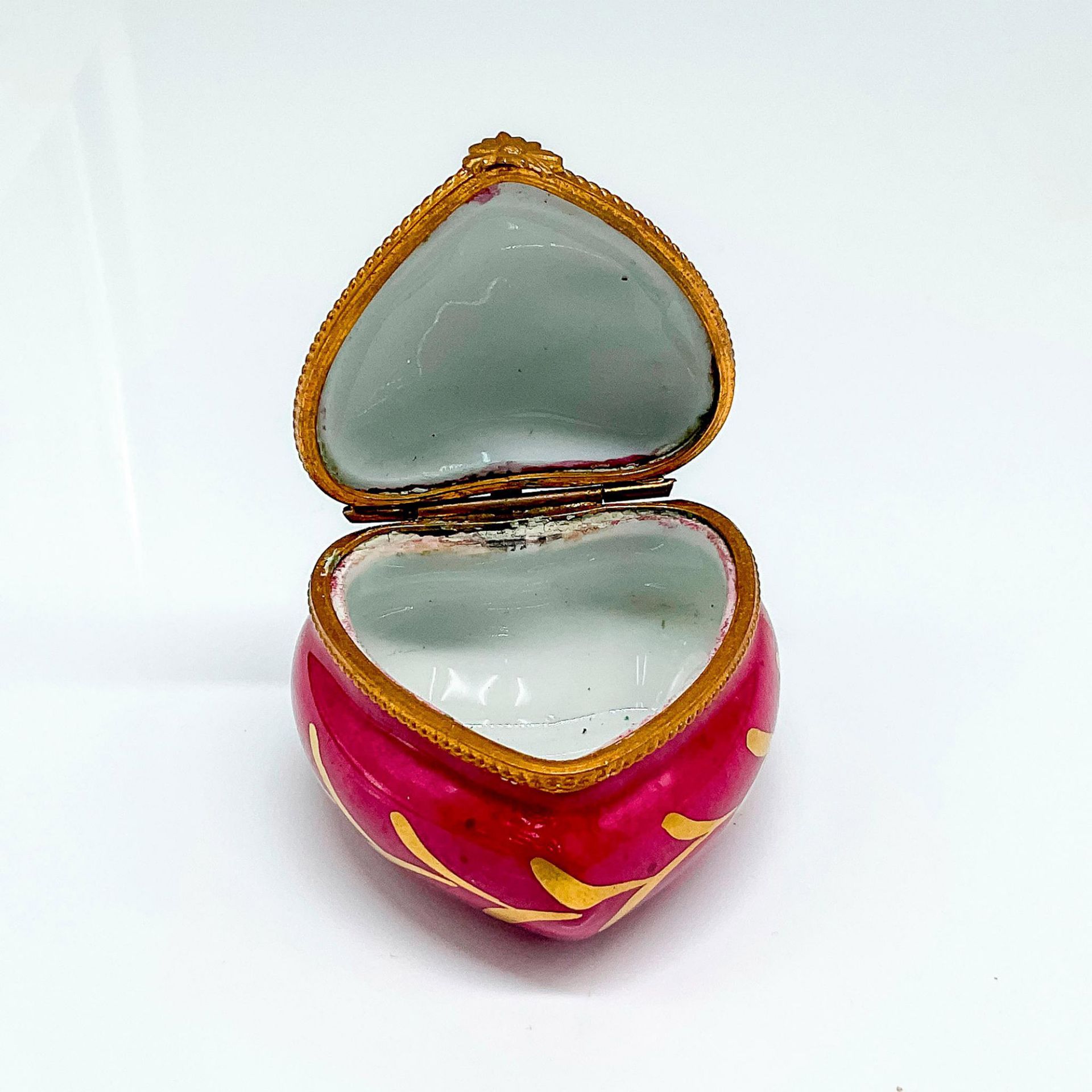 Limoges Porcelain Heart Trinket Box - Bild 2 aus 4