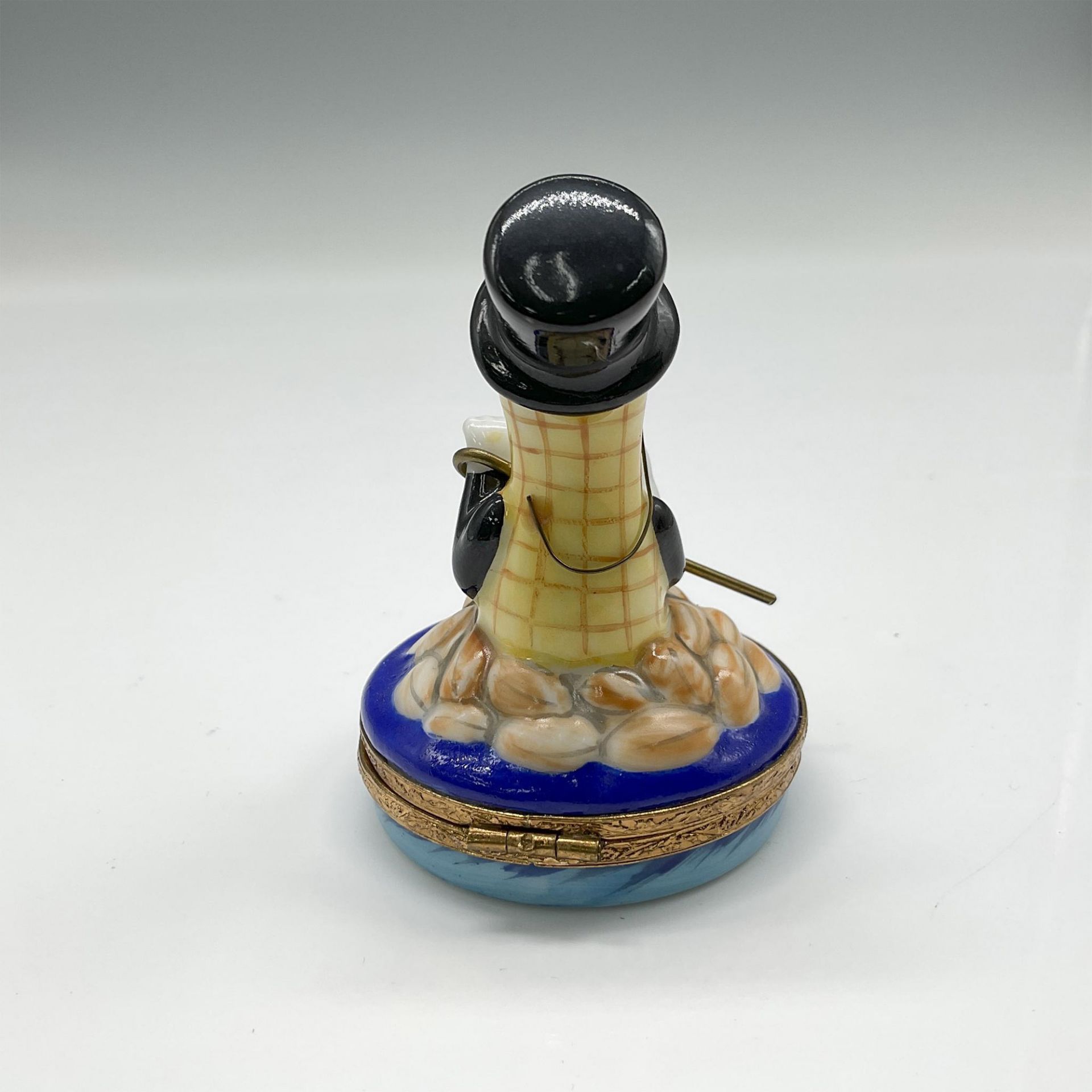 Limoges Peint Main Porcelain Mr. Peanut Box - Image 2 of 4