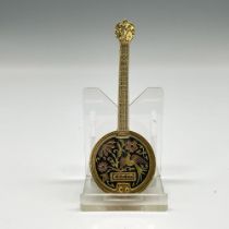 Damascene Gilt Miniature Banjo by Midas