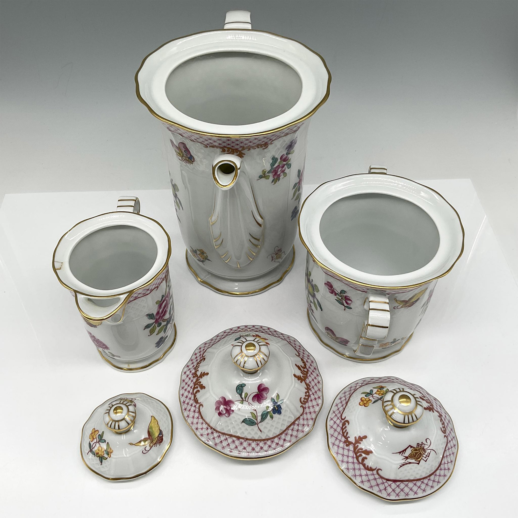 3pc B & C Limoges Porcelain Coffee Service, Compagnie - Image 3 of 5