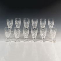 12pc Royal Doulton Crystal Wine Glasses