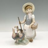 Girl with Turkeys 01001180 - Lladro Porcelain Figurine