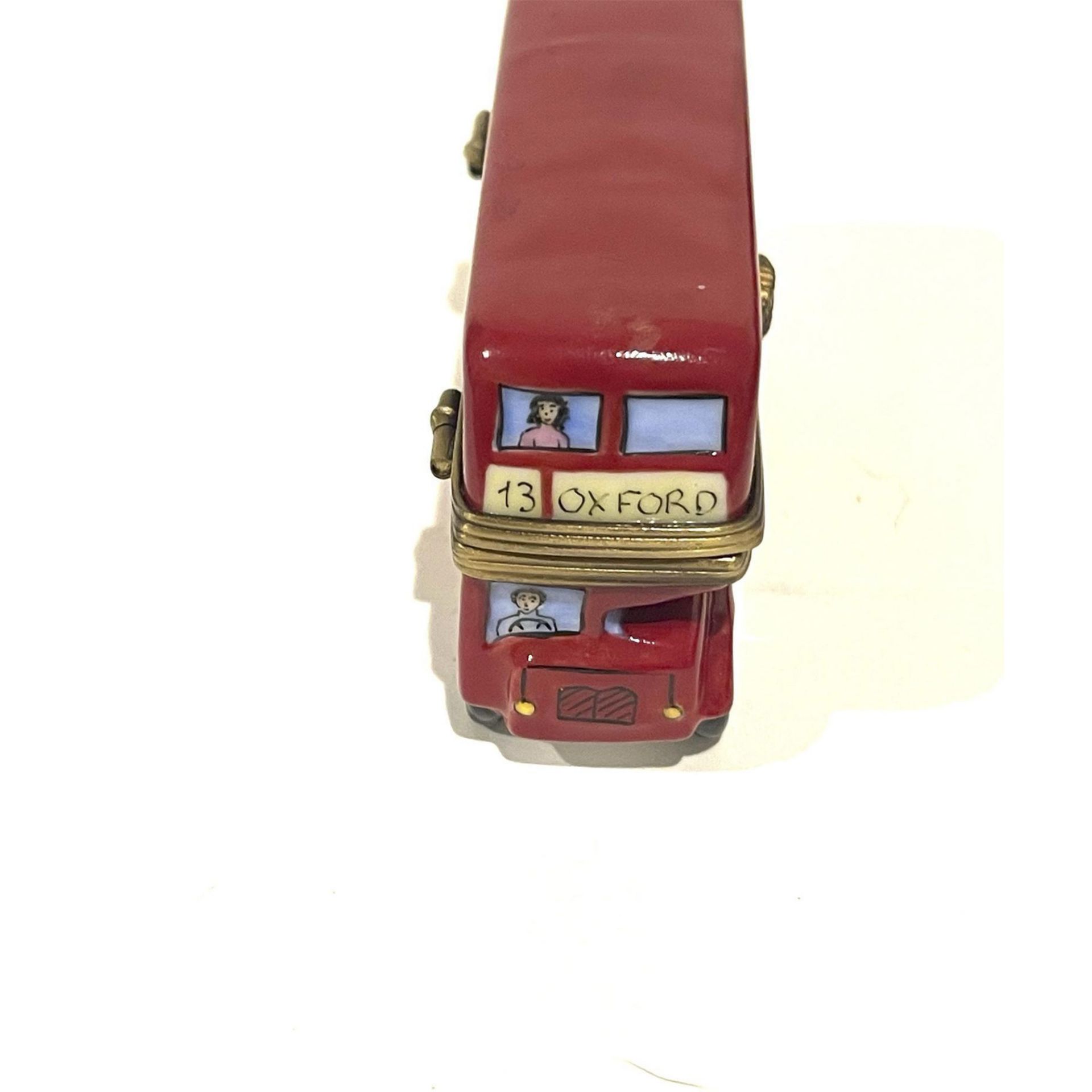 Limoges Keepsake Box, London Oxford Circus Double Decker Bus - Bild 4 aus 6