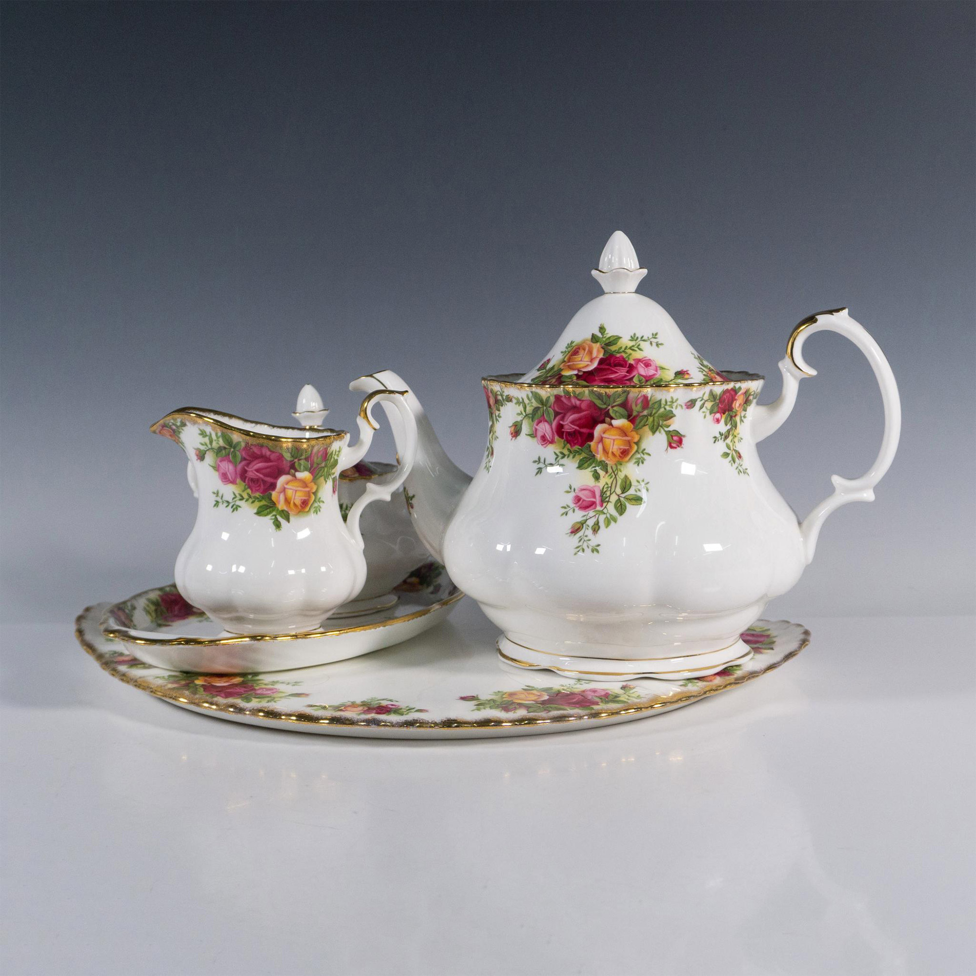 5pc Royal Albert Tea Set, Old Country Roses