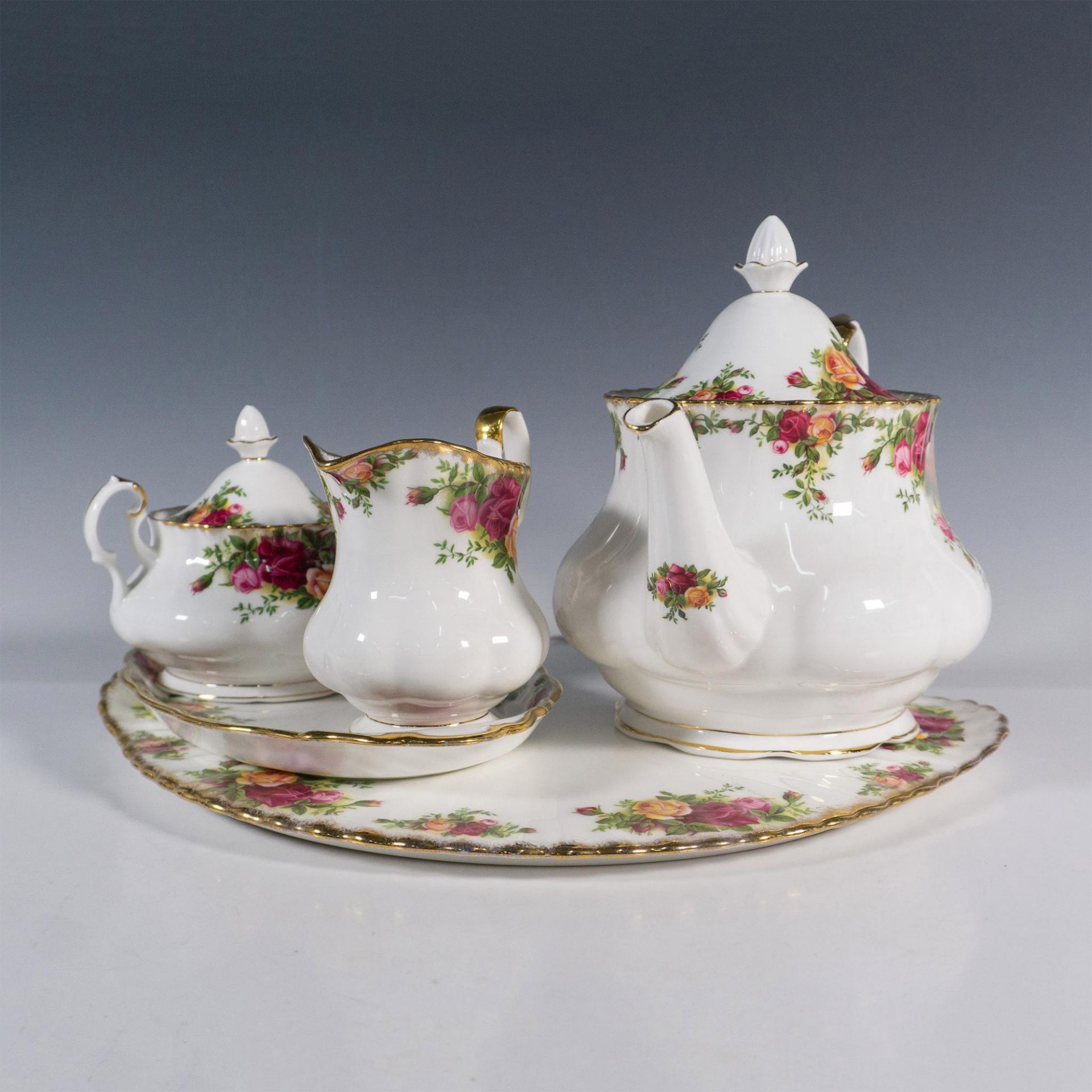 5pc Royal Albert Tea Set, Old Country Roses - Bild 2 aus 4