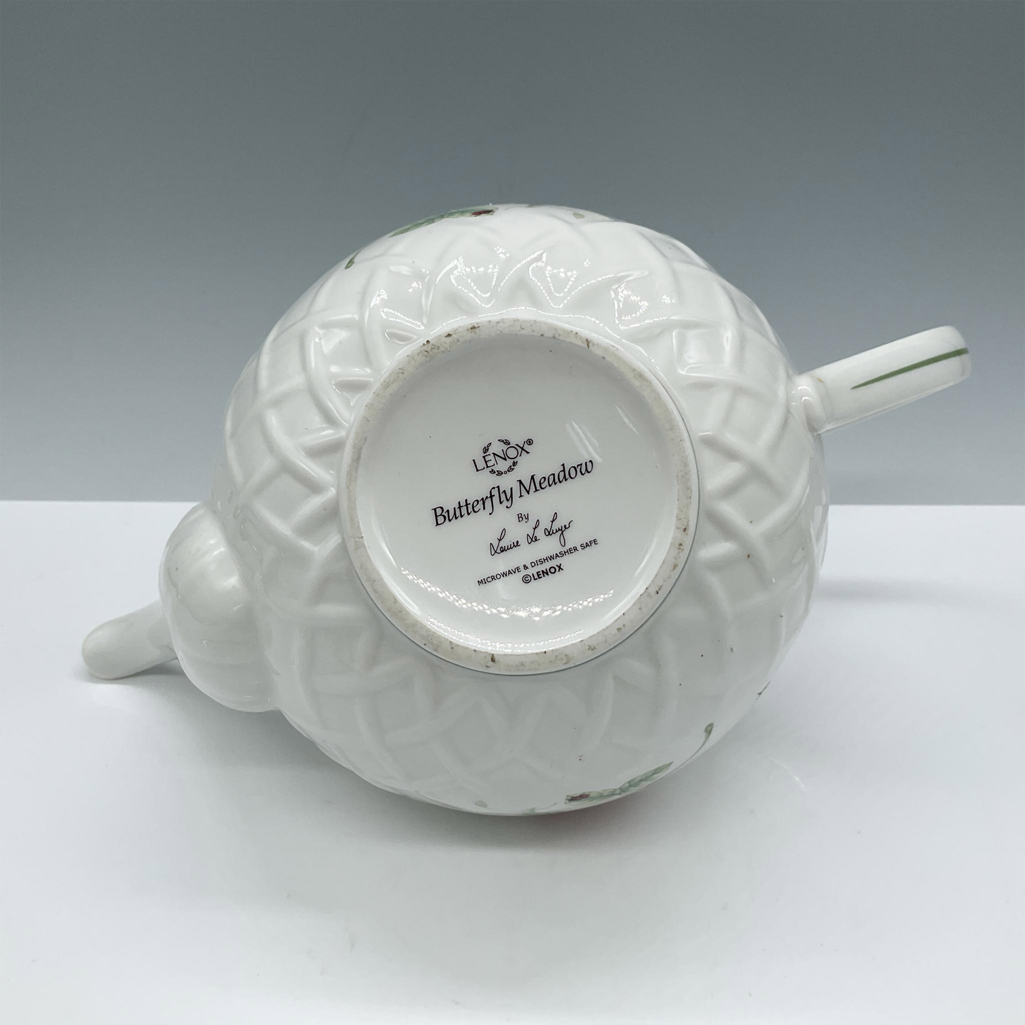 Lenox Porcelain Lidded Tea Pot, Butterfly Meadow Collection - Image 4 of 4