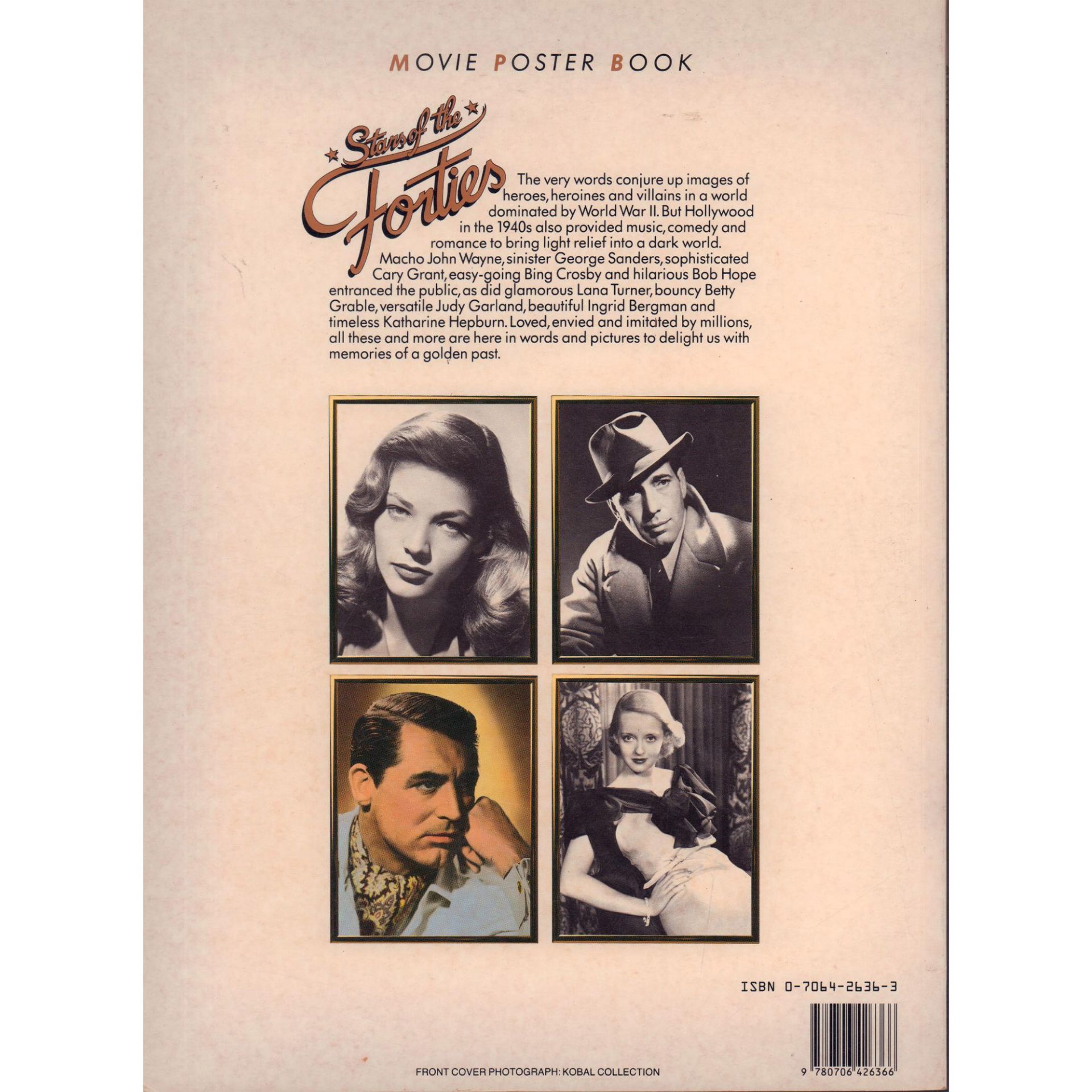First Ed. Softcover Movie Poster Book, Stars Of The Forties - Bild 2 aus 2