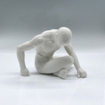 Unicorn Studios Porcelain Figure, Nude Male Sitting