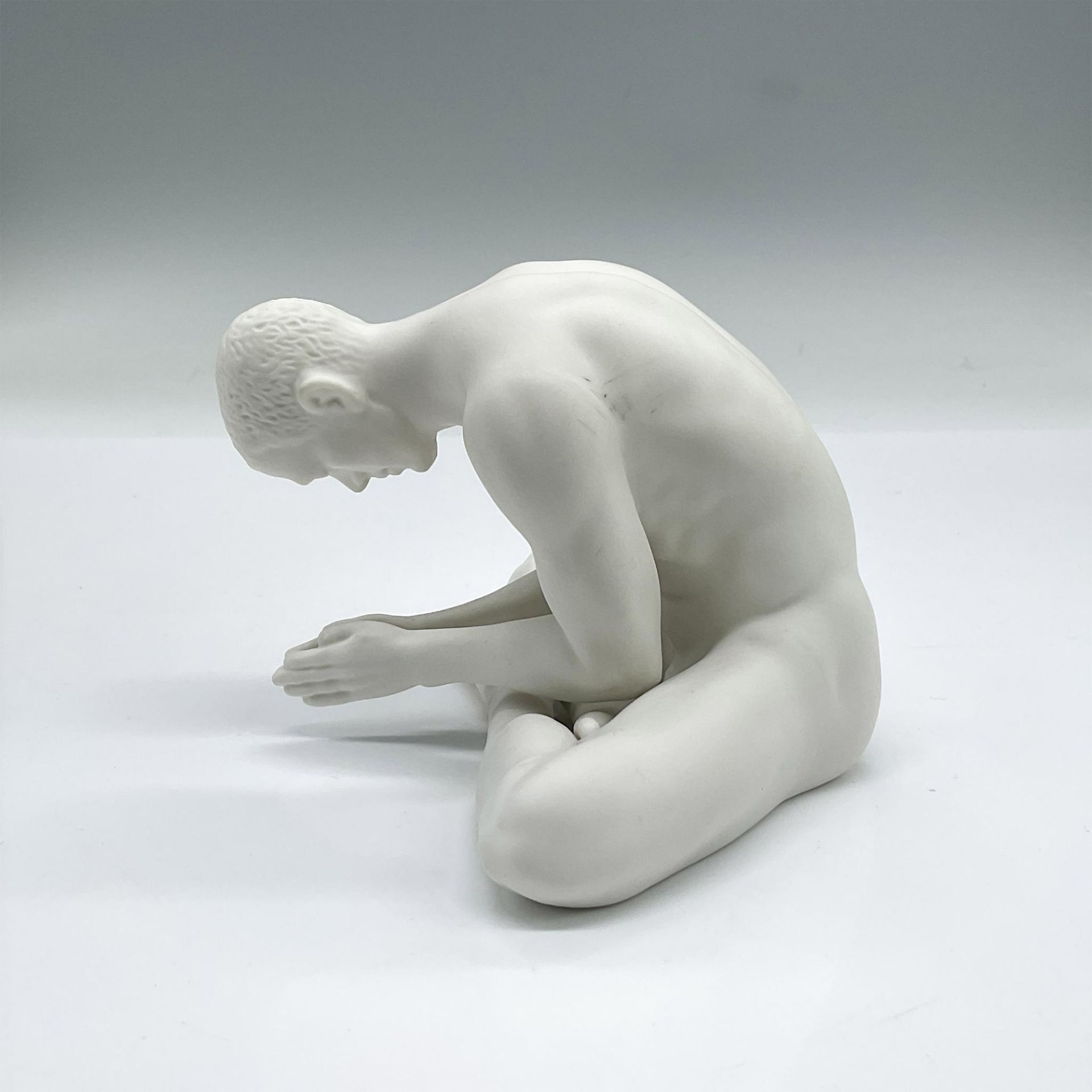 Unicorn Studios Porcelain Figure, Nude Male In Yoga Pose - Bild 2 aus 4
