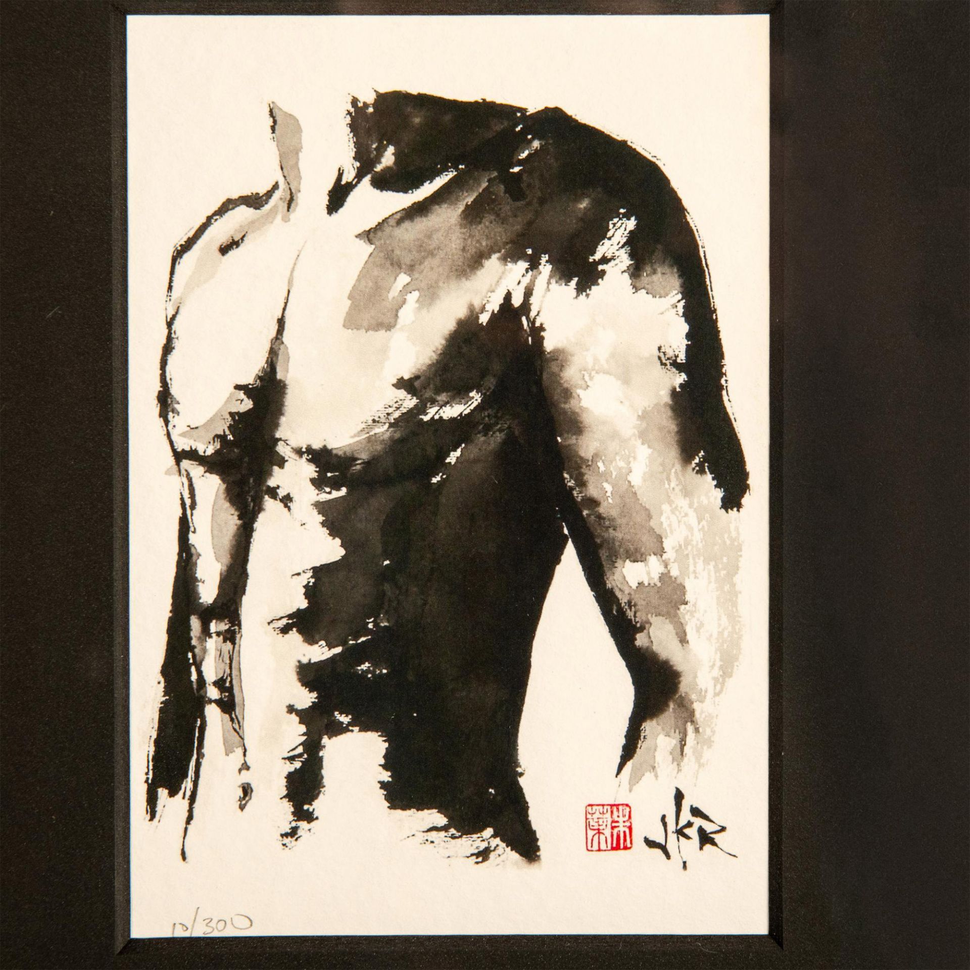 Julie Keaten-Reed, Male Nude Giclee on Paper, Signed - Image 3 of 5