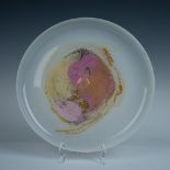 Hadeland Norway Art Glass Platter By Gro Bergslien