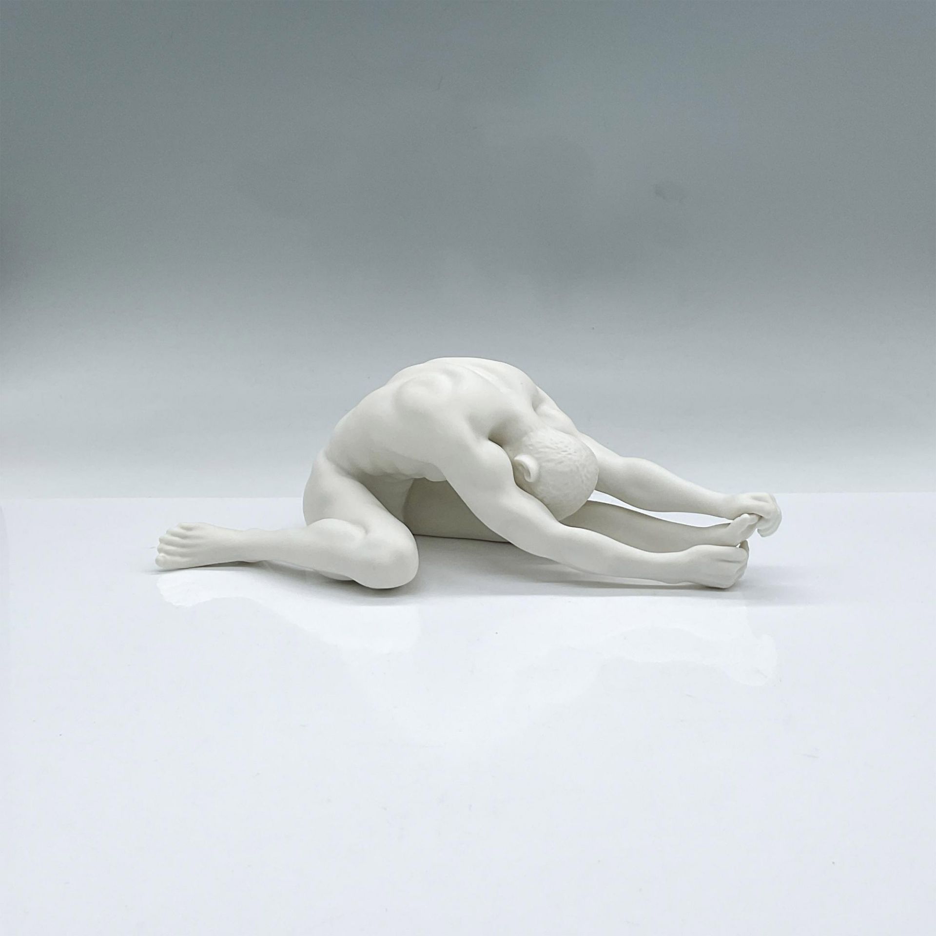 Unicorn Studios Porcelain Figure, Nude Male In Stretch Pose