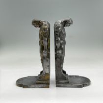 2pc Metal Bookends, Seeking Lost Objects