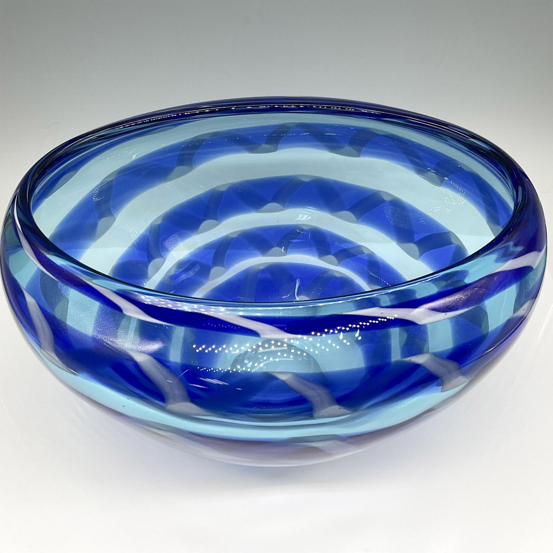 Evolution by Waterford Crystal Blue Centerpiece Bowl - Image 2 of 3