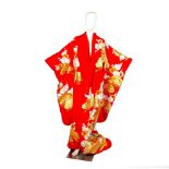 Vintage Japanese Red Kimono