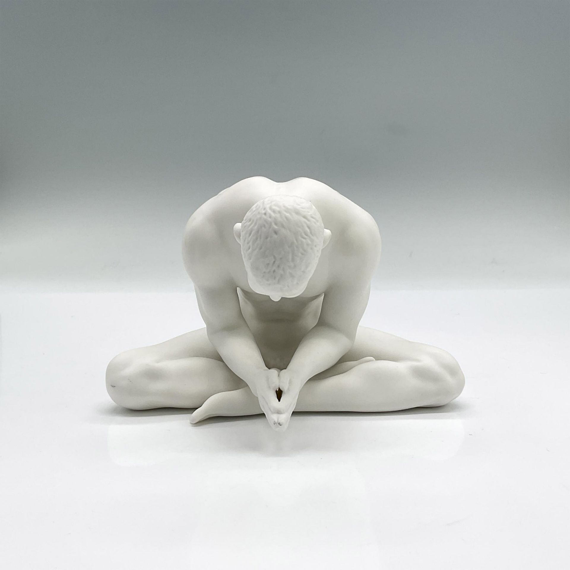 Unicorn Studios Porcelain Figure, Nude Male In Yoga Pose