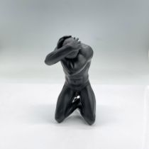 Veronese Resin Figure Statuette, Nude Man Kneeling