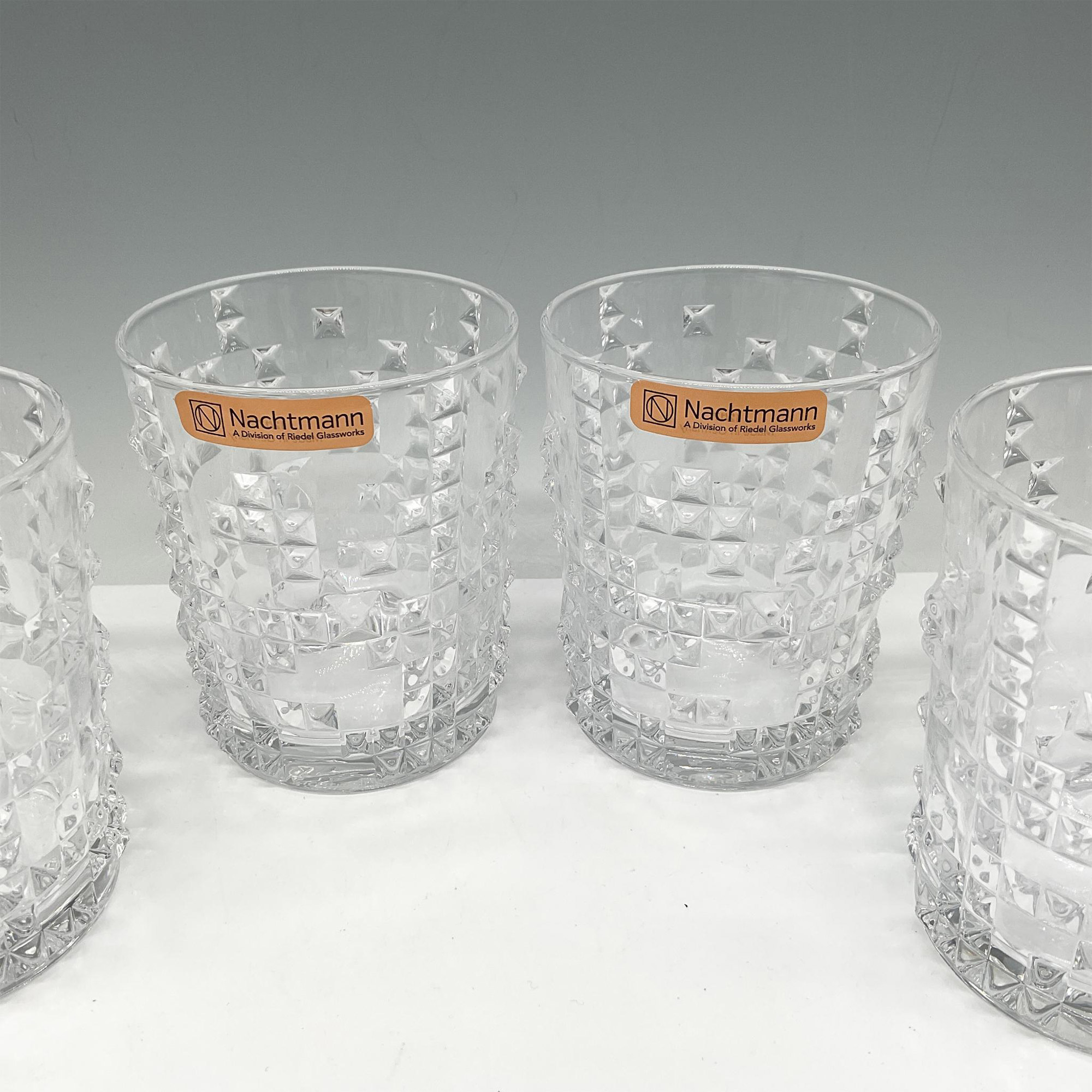 Nachtmann Bavarian Crystal Whisky Tumblers, Set of 4 - Image 3 of 4