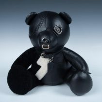 Coach Limited Edition Leather Plush Teddy Bear