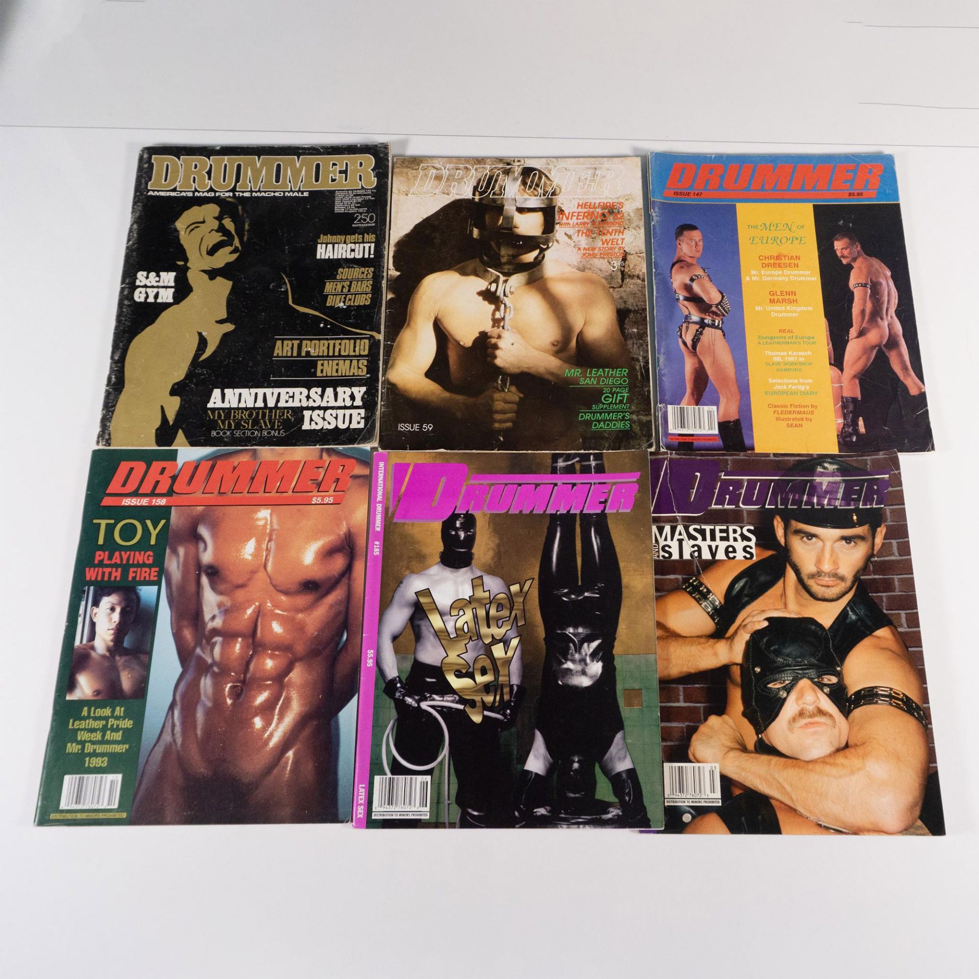 6pc Vintage Drummer Male S&M Erotica Magazines - Image 3 of 3
