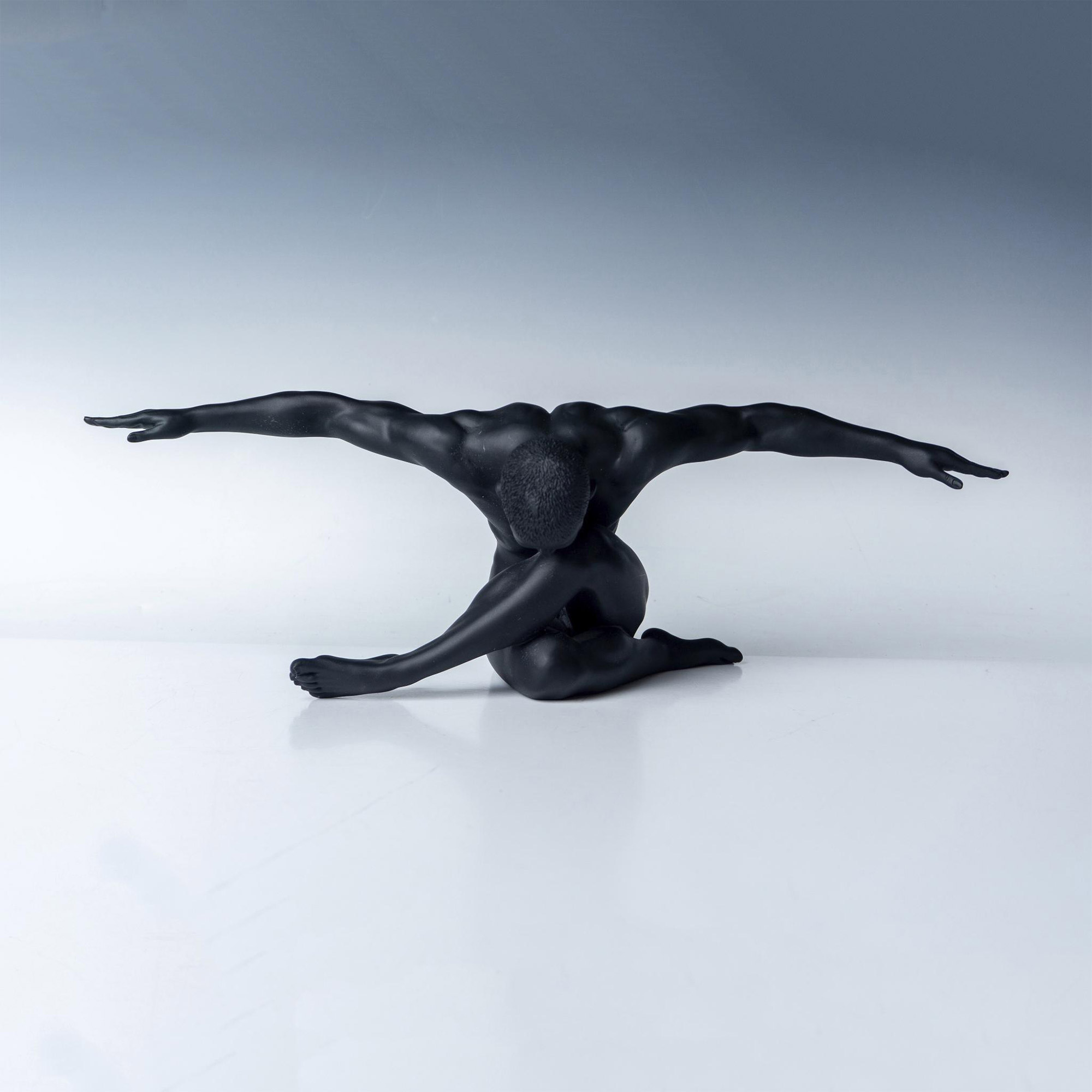Resin Figure Statuette, Athletic Man In a Yoga Pose - Image 2 of 5