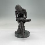 Bronze Sculpture, Nude Man, Splinter in My Foot