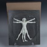 Resin Plaque Reproduction of da Vinci's Vitruvian Man