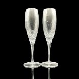 2pc Gorham Crystal Toasting Glasses, Jolie