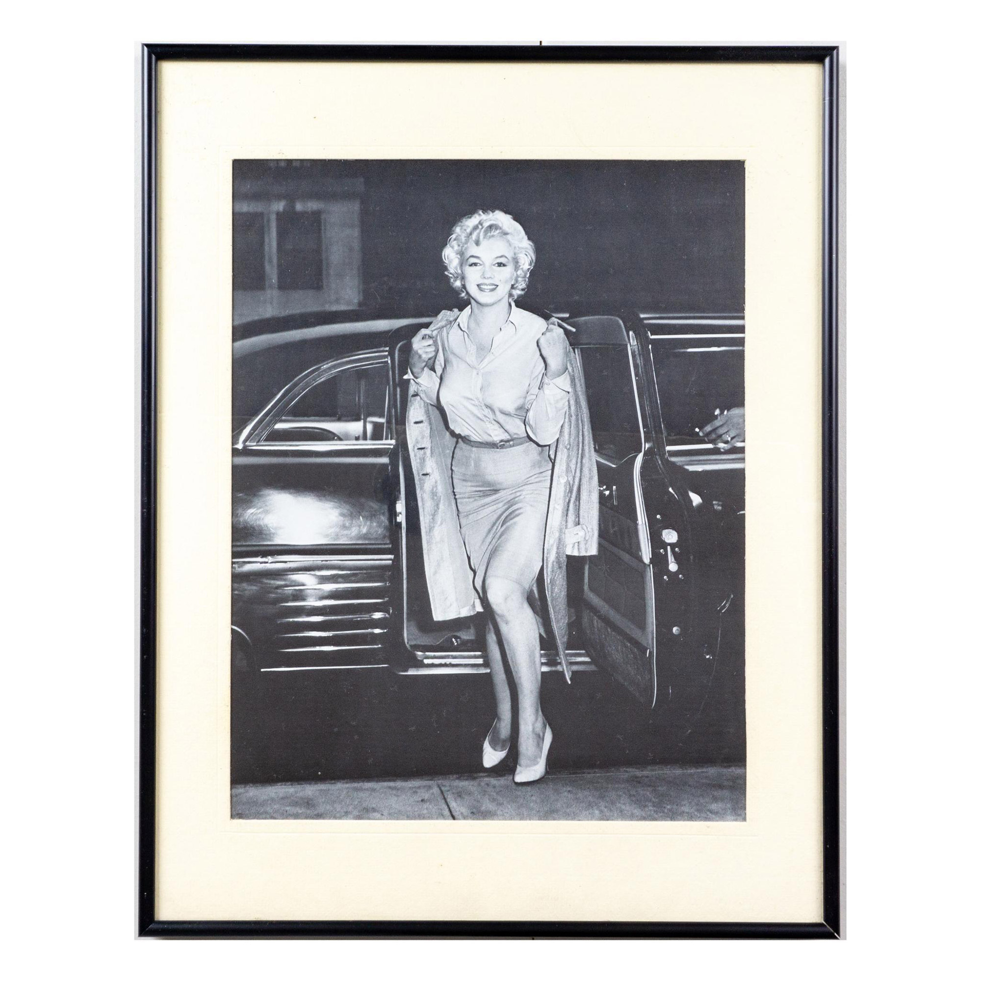 Paparazzi Style Celebrity Print with Frame, Marilyn Monroe