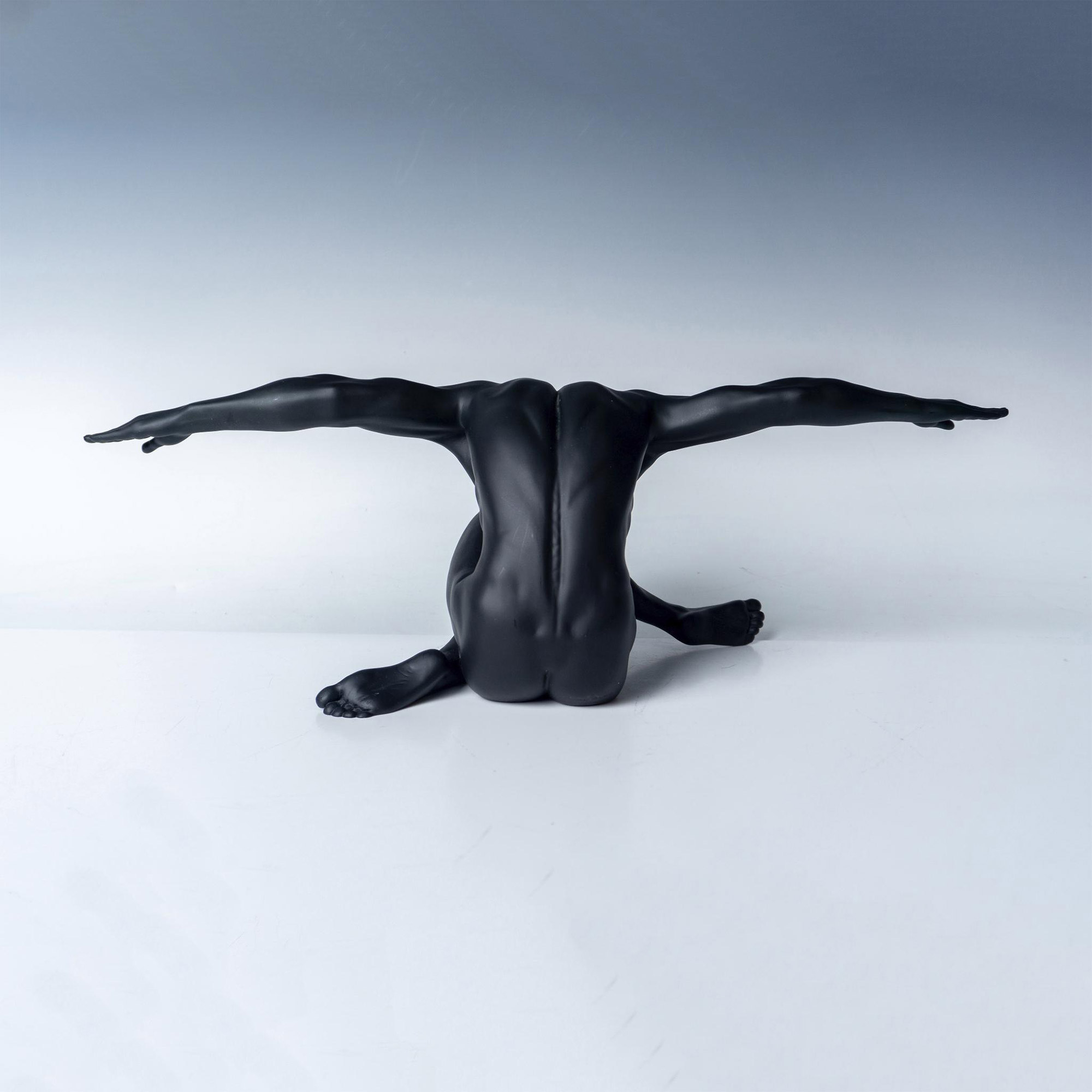 Resin Figure Statuette, Athletic Man In a Yoga Pose - Image 3 of 5