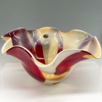 Krosno Art Glass Bowl, Jozefina
