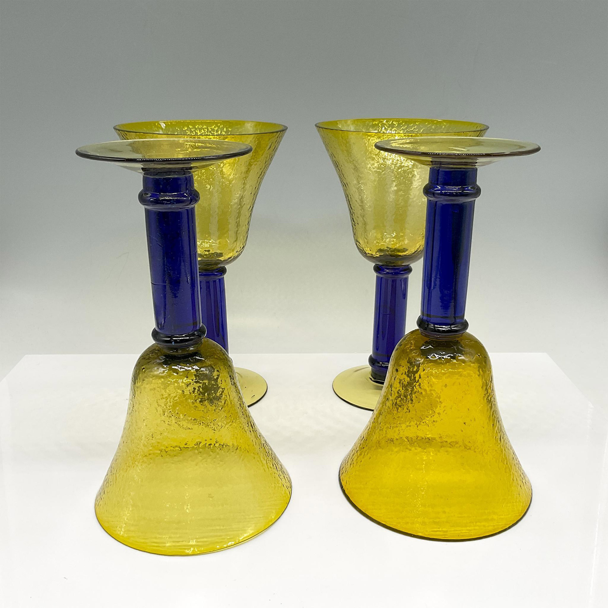 Vintage Kosta Boda Hand Blown Wine Glasses, Set of 4 - Image 2 of 4