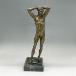 Bronze Sculpture, Nude Man, Adonis