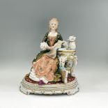 RK Dresden Porcelain Figural, Lady Reading