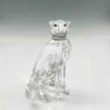 Swarovski Silver Crystal Figurine, Cheetah Var.2