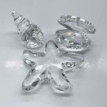 3pc Swarovski Silver Crystal Figurine, Maritime Trio