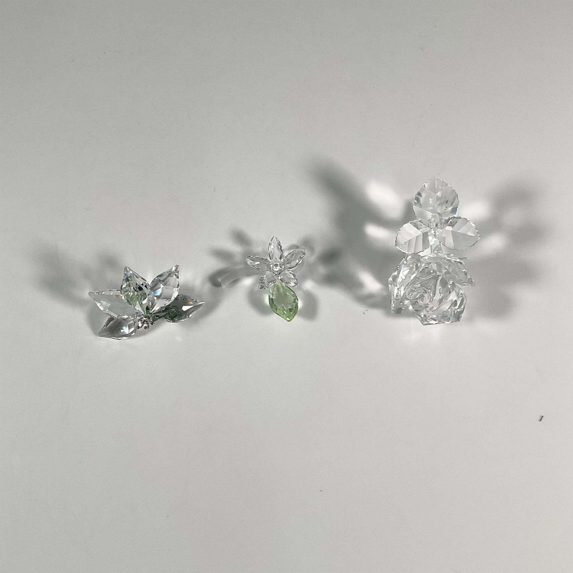 3pc Swarovski Crystal Flower Figurines - Bild 7 aus 9