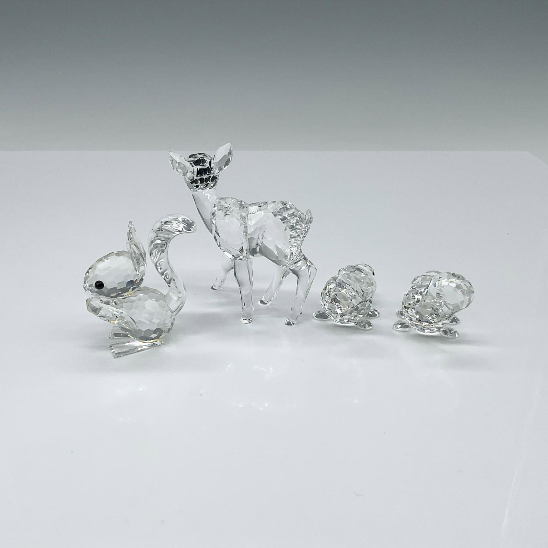 4pc Swarovski Crystal Figurines, Woodland Animals - Image 2 of 3