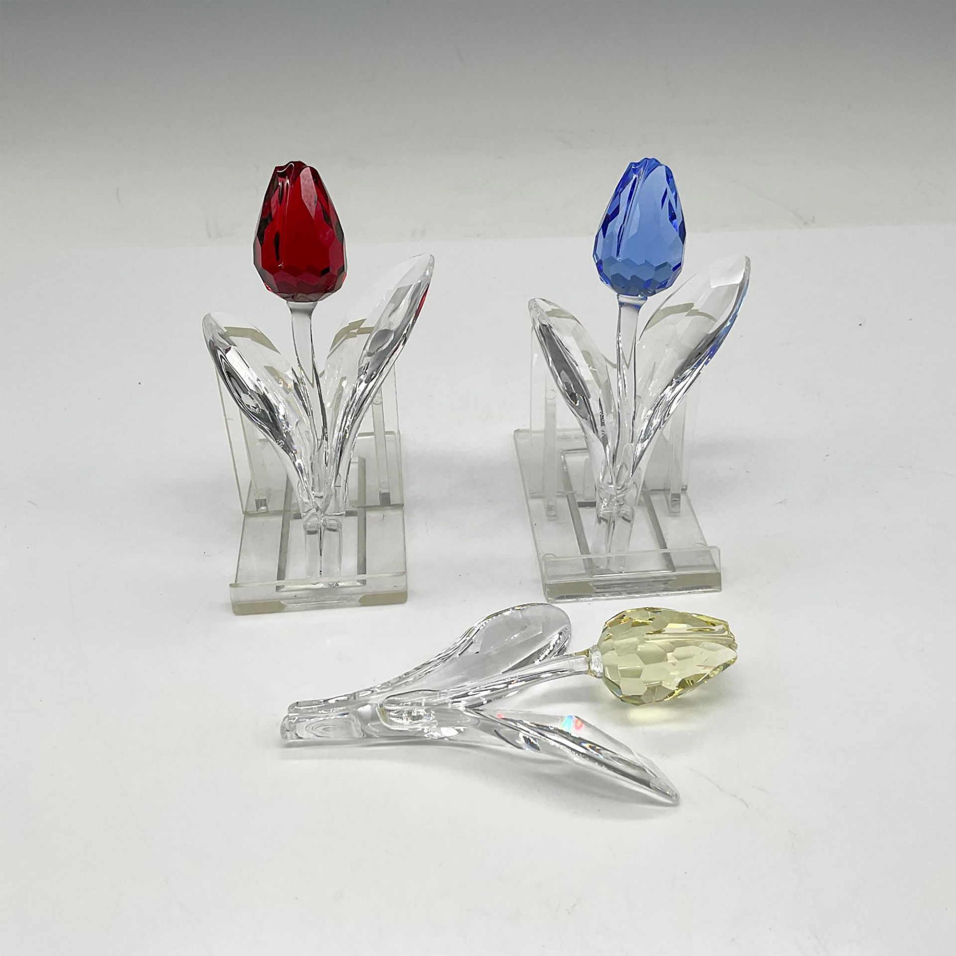 Swarovski Crystal Society Figurines, 3 Tulips