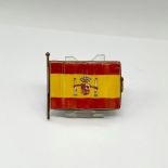 Limoges France Keepsake Box, Spain Flag