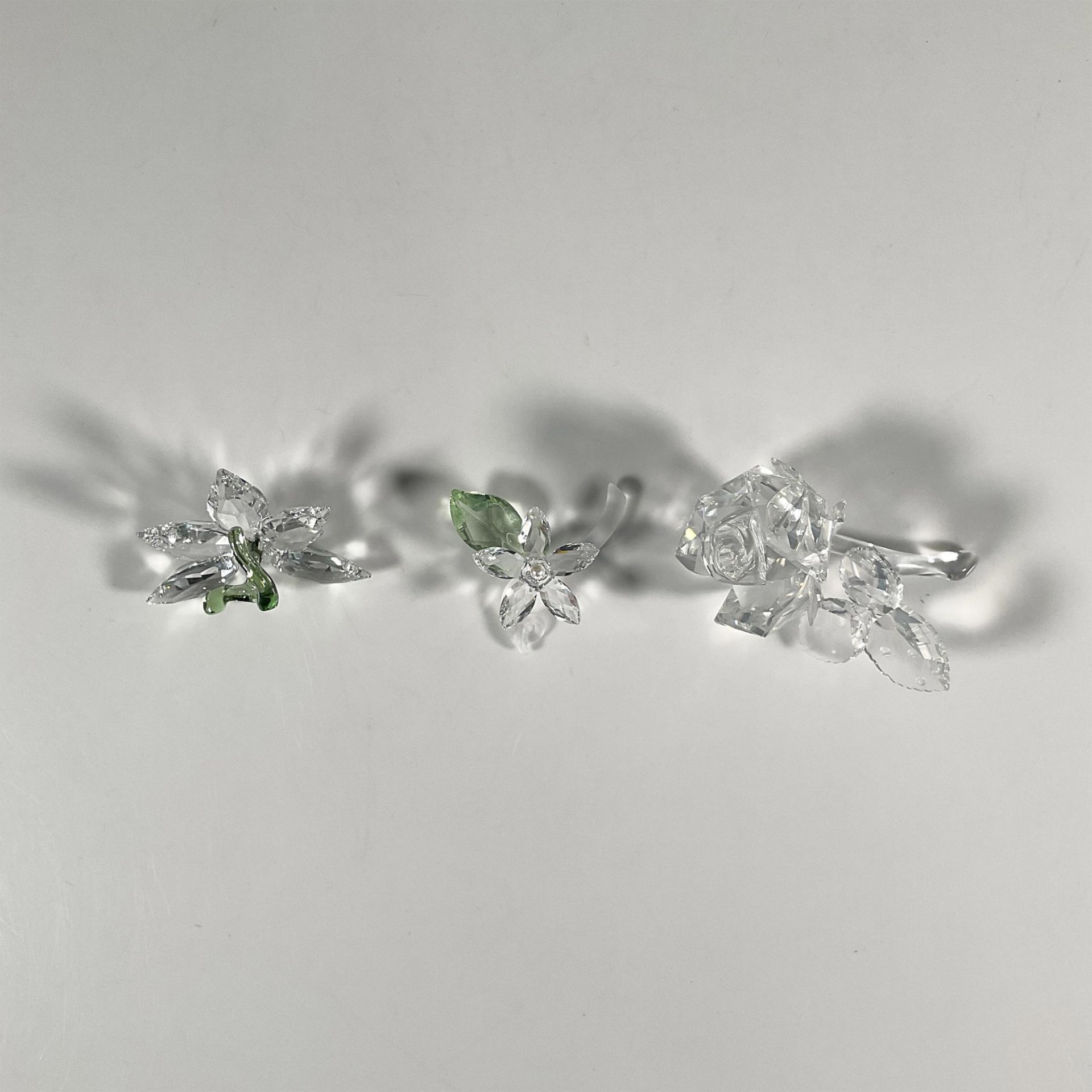 3pc Swarovski Crystal Flower Figurines - Bild 5 aus 9