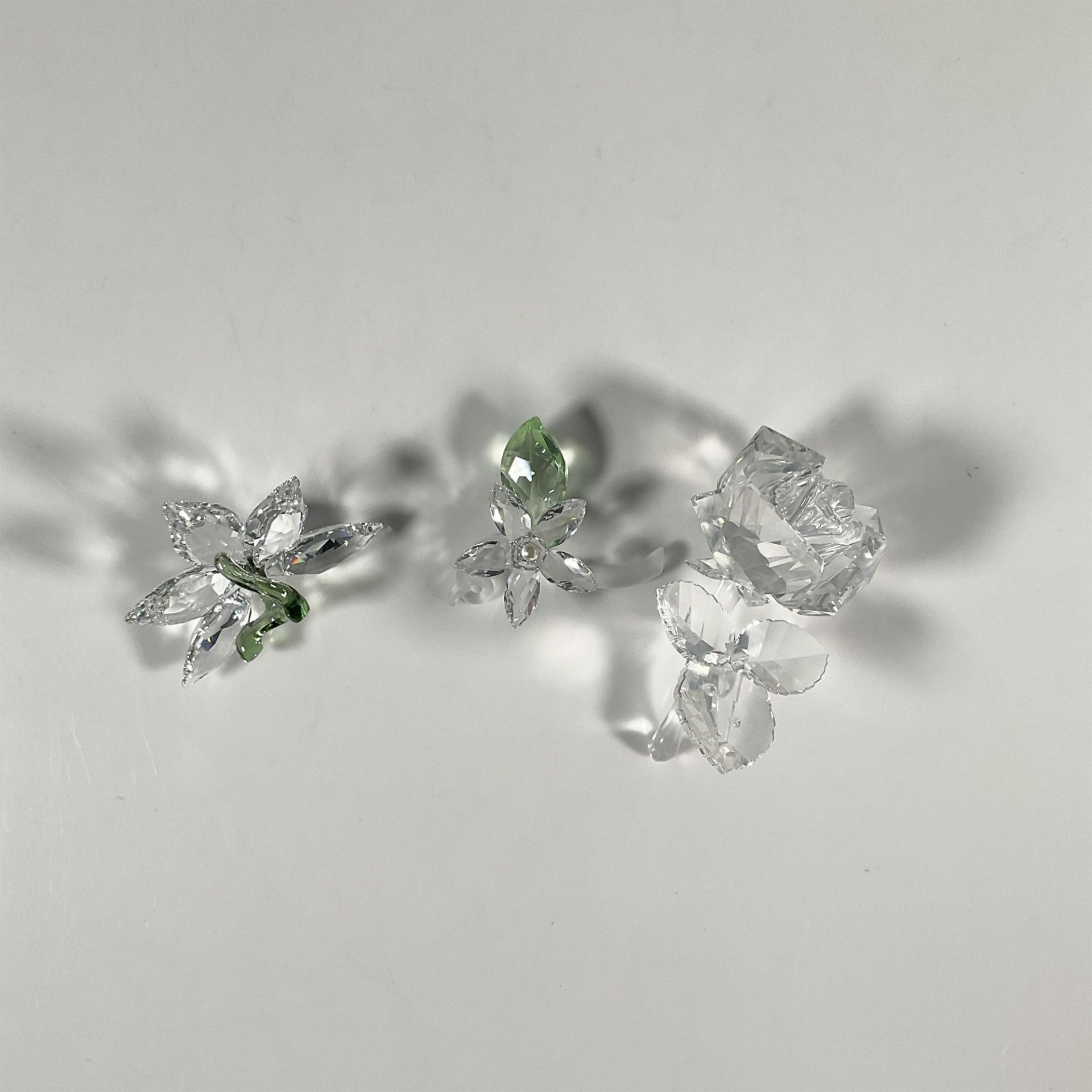 3pc Swarovski Crystal Flower Figurines - Bild 6 aus 9