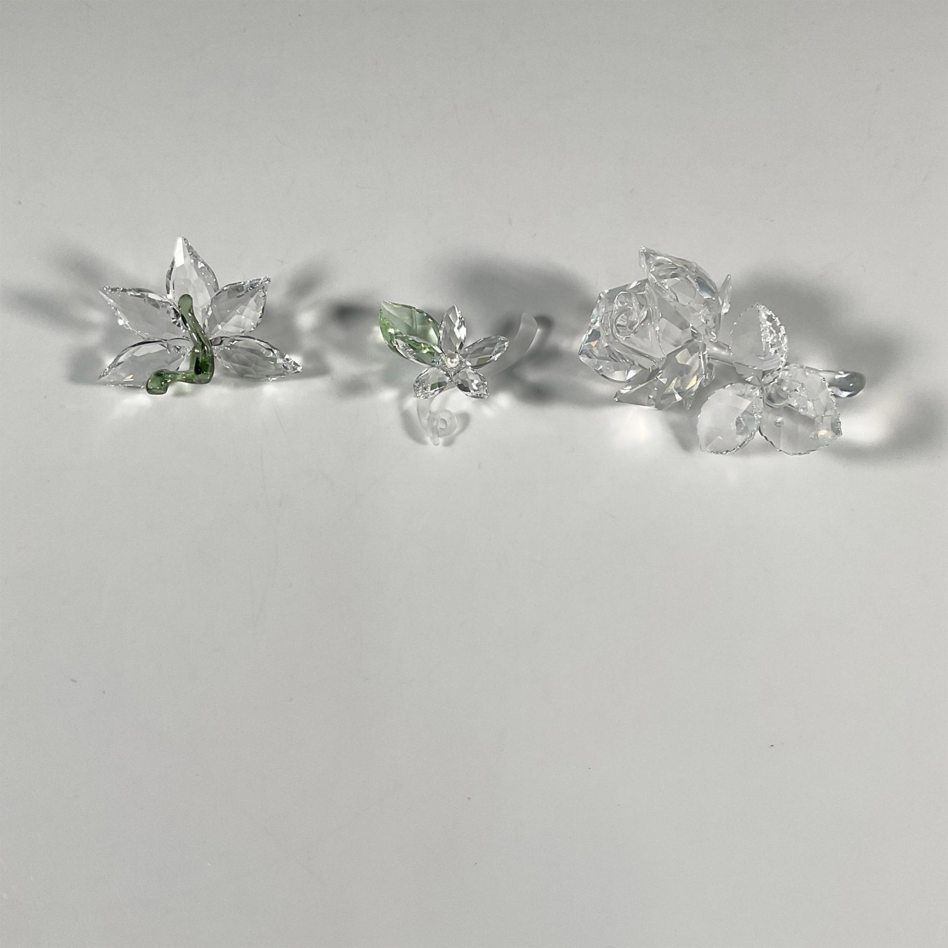 3pc Swarovski Crystal Flower Figurines - Bild 4 aus 9