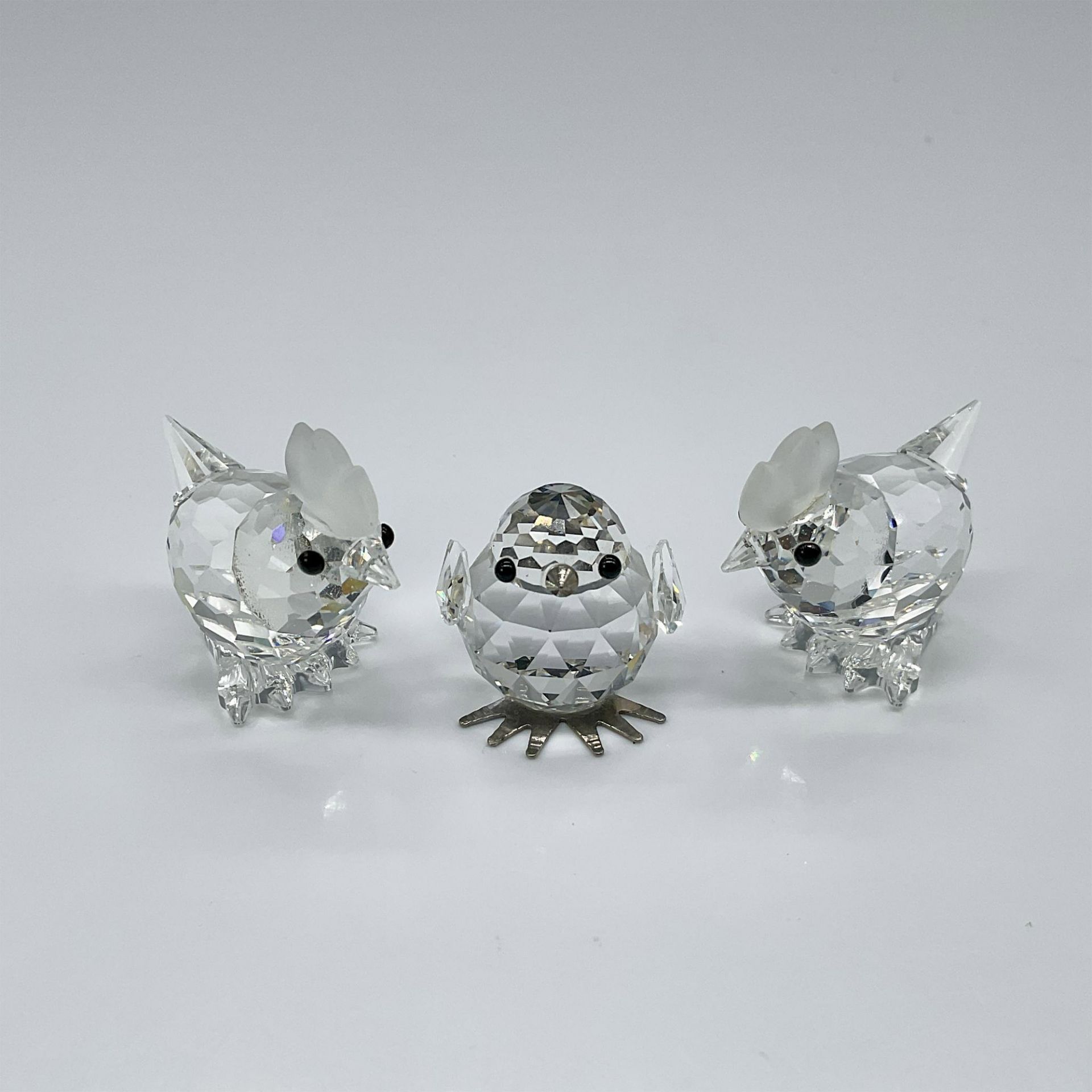 3pc Swarovski Crystal Figurine, Hens & Chick