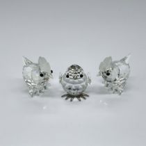 3pc Swarovski Crystal Figurine, Hens & Chick