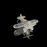 Swarovski Silver Crystal Figurine, Airplane 152111