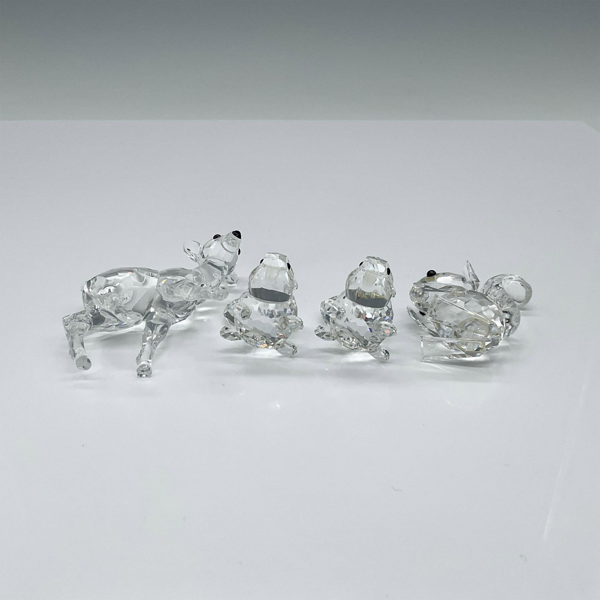 4pc Swarovski Crystal Figurines, Woodland Animals - Image 3 of 3